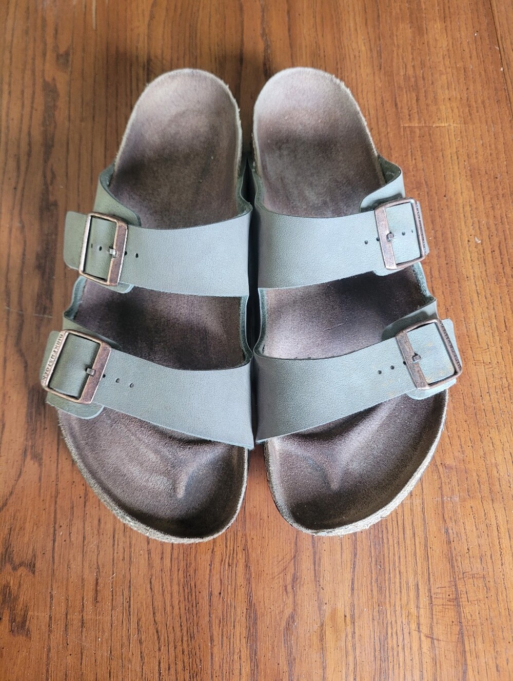The Birkenstock Arizona in Oiled Leather Pure Sage
